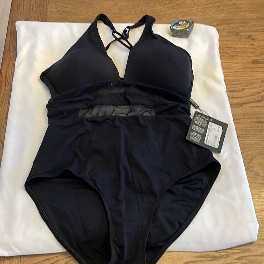 Elegant Black One-Piece Swimsuit